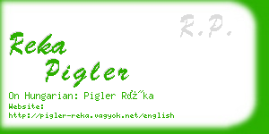 reka pigler business card